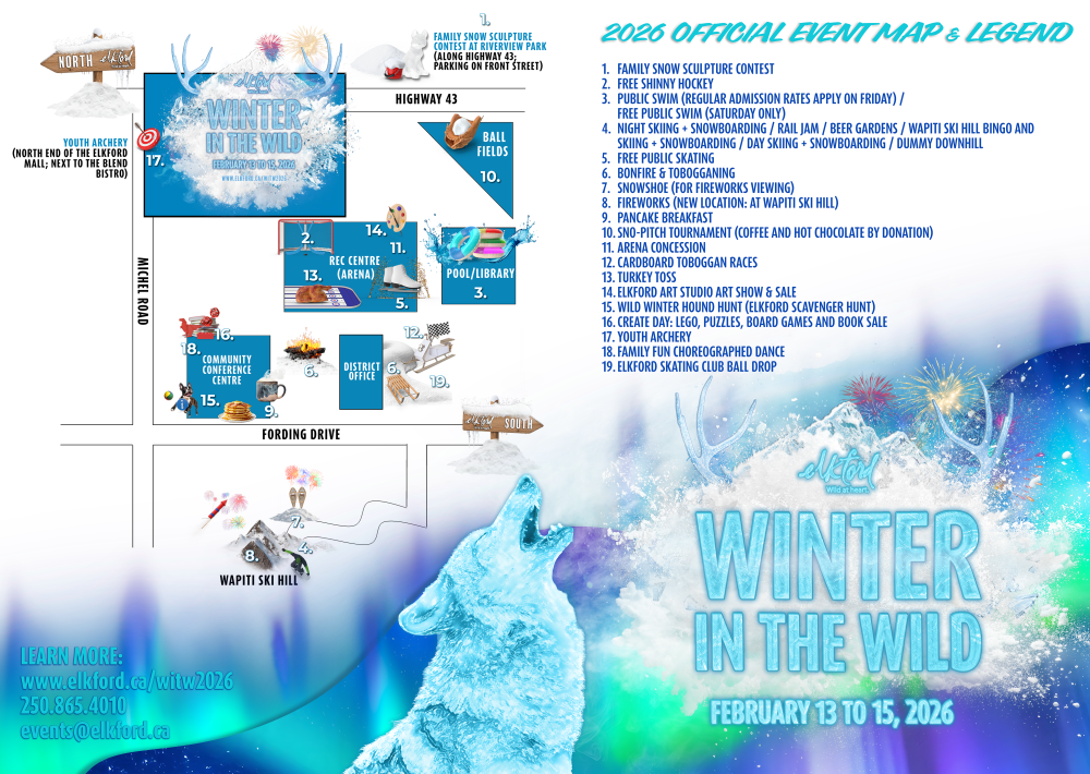 Winter In The Wild 2026 February 13 To 15 In Elkford District Of WITW 2026 Official Map For Website 